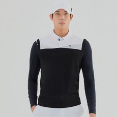 레노마골프 남성 배색 스카시 조직 브이넥 니트 베스트 RMSVL2201-199