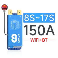스마트 DALY 100 밸런스 BMS 150A 200A 액티브 밸런스 1A 4S12V 8S24V 16S48V RS485 WIFI Lifepo4 리튬 이, 17 8-17S 150A BT WIFI