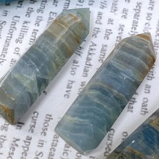 【泰福水晶 Tai Fu】藍安力石柱 空間淨化 專注穩心 海藍療癒 條紋分層 能量穩場, 藍安力石柱(小)