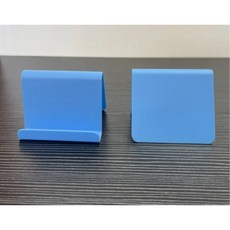 사무실 전화기 받침대 거치대 전화기선반 병원용 버튼 회사 크리스탈 홀더 21 투명, blue