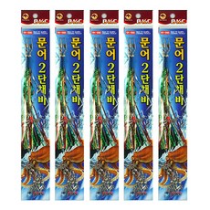 백경 문어낚시 분수형 스커트 2단채비 BK-996 5세트, 1개