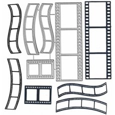 12개 우표 프레임 컷팅 다이 사진 레이스 태그 배너 금속 엠보싱 스텐실 템플릿 몰드 카드 스크랩북 및 DIY 공예 앨범 종이 장식용, 1_4pcs Journey Photo