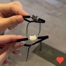 패션팔찌 고양이 커플 팔찌 실팔찌 매듭팔찌 소원