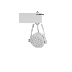 【燭光燈飾】台灣現貨 15W LED軌道燈 1500lm 歐司朗燈珠 投射燈 CNS認證 冷鍛式, 1件, 白殼15W,白光, 白殼