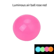 점핑볼6cm 빛나는 천장 공 끈적 스쿼시 대상 던지기 감압 환기 유물 어린이 장난감 선물, 02 1 pcs red ball