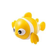 바람 수영 를위한 소녀를위한 목욕 새로 태어난 부동 물고기 광대 귀여운 소년 욕조, Yellow, 1개