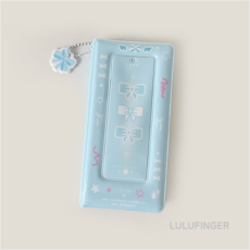 [룰루핑거] 4컷 사진앨범 리본 하늘 8.5x17cm