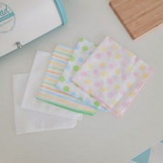아이숲 거즈 순면 아기손수건 5장