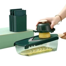 家用廚房多功能刨絲擦絲器 檸檬切片器, 1個, 綠檸檬切片器【刀片鋒利 輕切】馬上搶0