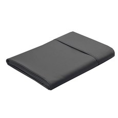 Cal-King 사이즈 플랫 침대 시트 - 호텔 품질 럭셔리 싱글 주름 방지 및 변색 방지 플랫 시트 - 여성 남성 어린이 및 청소년을 위한 매우 부드럽고 통기성이 좋은 침, 다크 그레이 단색