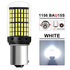 28 PCS CANBUS T20 7443 P21W PY21W 1156 BA15S BAU15S LED 전구 6500K 흰색 자동차 방향 지시등 테일 역방향 조명 2000LM 12V, BAU15S White, 8 PCS