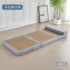 등나무매트리스 여름 차박 텐트 폴딩 접이식매트 타타미, 60x200x5, 하늘색   깊은 덩굴 매트