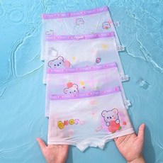 女童冰絲內褲四件組 夏季透氣四角褲 輕薄網眼舒適內褲
