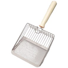 通用型金屬分篩貓砂鏟 (可懸掛), 金屬銀, 1個