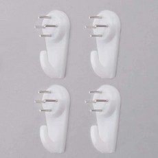 꿈꾸는비 벽 고정 핀 고리 4개 1세트 다용도벽고리, 1) 소