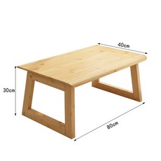 원목 접이식 좌식 다도 낮은 책상 앉은뱅이 일본 식탁 티 테이블, 25.로그 80x40x30