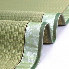 화문석 왕골매트 멍석 시원한 돗자리 여름카페트 러그, (싱글) 0.8m, 1개