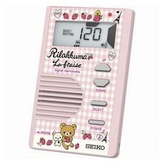 Seiko 精工 電子節拍器 DM71, 1個, 輕鬆熊粉色