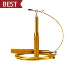 어센드원 안꼬이는 와이어 줄넘기 초고속 고급형, 1개, 샤베트골드