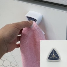 무타공 부착식 타올꽃이 화이트 타올행거 타올걸이, 1개