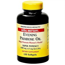 AMERICAN HEALTH 月見草油 溫和無麩質 無糖 軟膠囊, 120入, 1個, 60錠