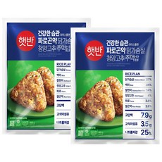 햇반 파로곤약 닭가슴살 청양고추 주먹밥, 400g, 2개