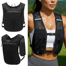 픽앤굿 흔들림제로 125g 초경량 핸즈프리 러닝 조끼, 1개, 블랙