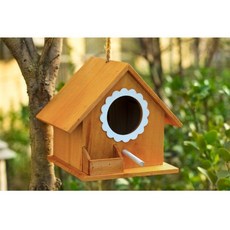 야외 나무 새집 정원 새둥지 원목 버드하우스 참새집 가든 둥지 소품, 21