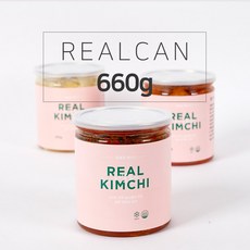 [레알김치] Real 전라도 레알캔 660g 배추김치캔, 1개