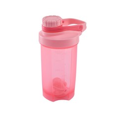 運動水壺 搖搖杯 大容量 食品級 PP材質 健身補水 蛋白粉攪拌杯 攜帶方便+旋蓋搖搖杯500ml粉色+401-500ml, 1個, 1L, 旋蓋搖搖杯500ml粉色:401-500ml