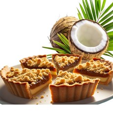 피키즈 코코넛카야잼 크럼블파이 선물하기좋은 맛있는 영양간식 야유회 입학 화이트데이 기념일 디저트 선물 큰사이즈(98mm*20mm) 답례품 수제파이, 2개, 110g