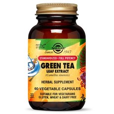 SOLGAR 綠茶葉萃取膠囊, 1罐, 60顆