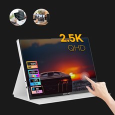 [당일발송] 제우스랩 포터블 고화질 2.5K 터치 모니터 P16KT PRO 40.6cm(16인치) VESA 홀 DEX지원