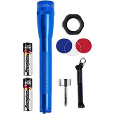 MagLite 미니 LED 손전등 - 매우 밝은 127루멘 조절 가능한 빔 방수 IPX4 충격 방지 2가지 전원 모드 AA 프리미엄 알카라인 배터리 2개 포함 - (콤