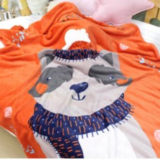 겨울 아기 밍크담요 어린이집 낮잠이불 극세사담요 무릎담요, 1개, DSAM 옵션_펭귄