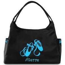 발레 자수 헬스 스포츠가방 성인 발레가방 블랙, 스카이블루, 1개