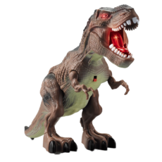 逼真發光行走恐龍玩具，聲光效果兒童益智玩具, 棕色, 1個