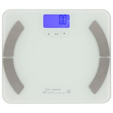 옴 전기 체중체 조성계 체중계 체조성계 백라이트 부착 화이트 HB-KG12R1 08-3923 OHM, 상품명참조, 상품명참조, 1개