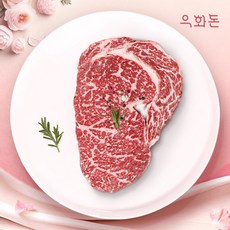 [우화돈][냉장]1++(No8 9) 암소한우 등심 스테이크(2.5cm) 300g, 1개