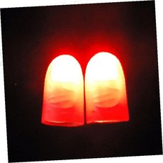 LED 핑거라이트 매직 손가락 조명 마술용품 빨간색 발광 엄지등 파티용 신기한 라이트 마술소품, 1개