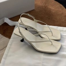 COSYEVNO 여성용 봄여름 슬림 스트랩 스퀘어토 힐 샌들 6cm 힐Tzkgglx-18