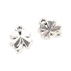 네잎클로버 실버 목걸이 키링 액세서리 펜던트 부자재