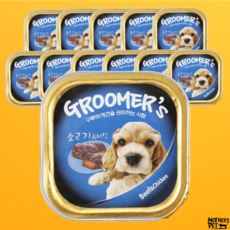 구루머스 애견 간식 사각캔 100g, 소고기 앤 치킨, 12개