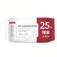 寵物無味濕巾-溫和清潔配方，無酒精添加，寵物日常護理必備, 1個, 100個裝