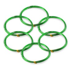 코히모 와이어 공예 철사 공예용 알루미늄 2.0MM x 5M 6개 세트 3W170, 1세트, 그린