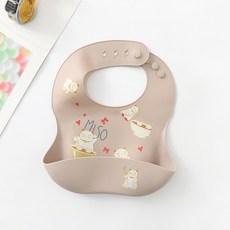 블랙체리 실리콘 방수 턱받이, 1세트, 1개입, 고양이