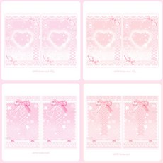 [벨벳STORE] 바인더대지 프릴발레 80장 포카뒷대지 포카대지 바인더 뒷대지