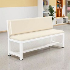 대기의자 병원 약국 대기실 로비 소파 현관 휴게실 2~3인용 장의자 벤치, 백색 100CM