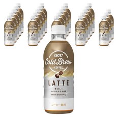 유씨씨 콜드브루 커피 라떼 스무스 & 리프레싱, 24개, 500ml