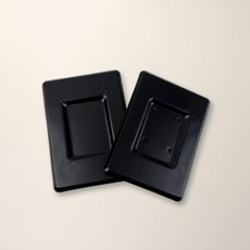 현관 우유 투입구 구멍 마개 블랙 사각, 1개